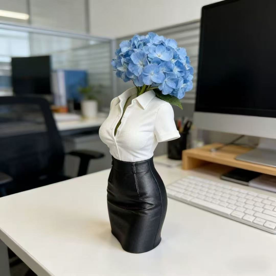 3D Printing Vase - 3D-печатная ваза в виде сексуальной офисной