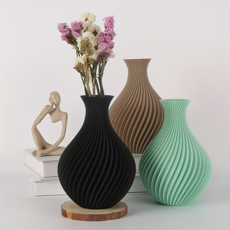 3D Printing Vase - Художественная ваза с 3D-печатью и ретро-текстурированным
