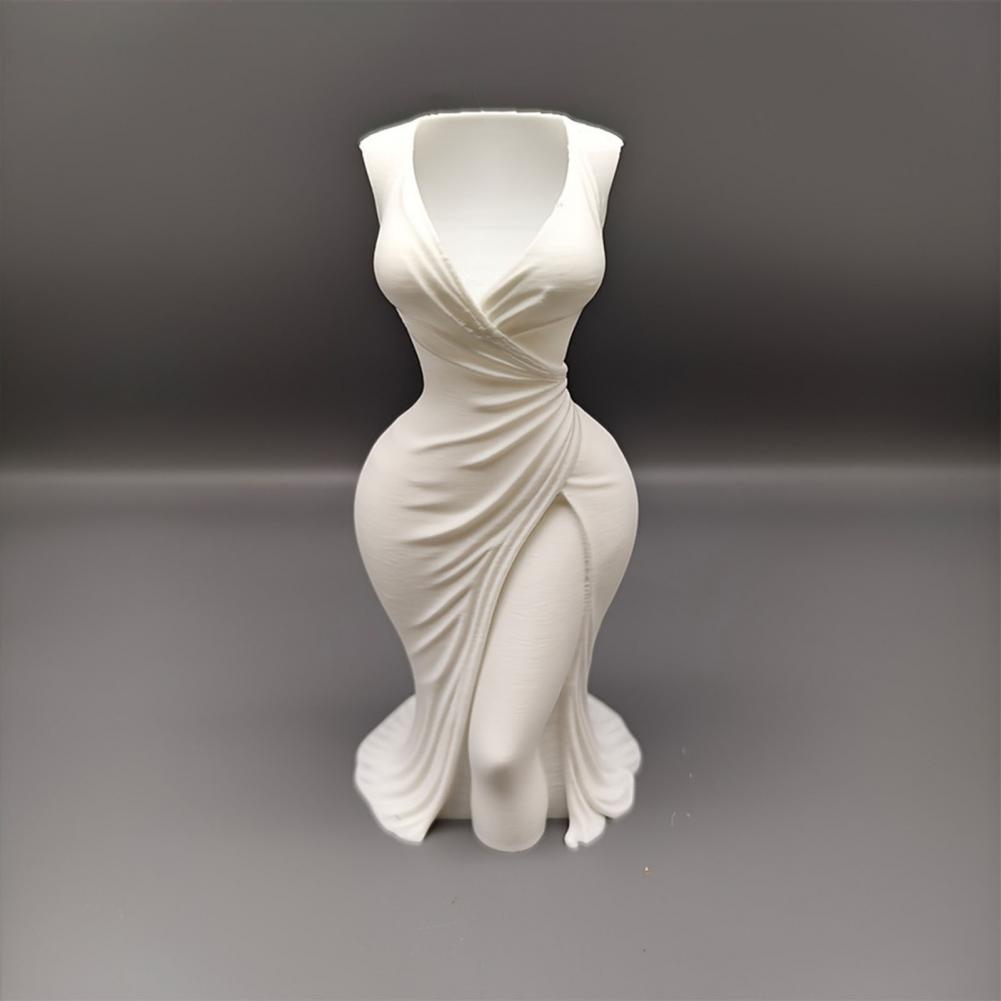 3D Printing Vase - Плиссированная ваза в форме платья, напечатанная