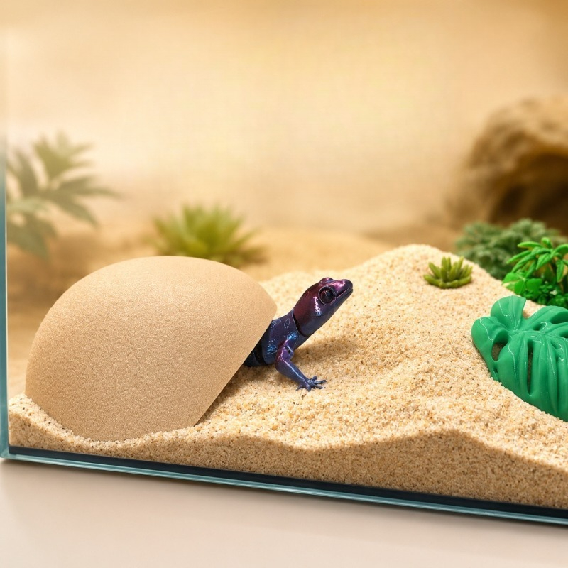 3D Printing Lizard - 3D-печатный укрытие-пещера для рептилий, лежанка для