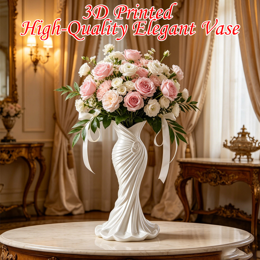 3D Printing Vase - Элегантная ваза в форме платья, напечатанная