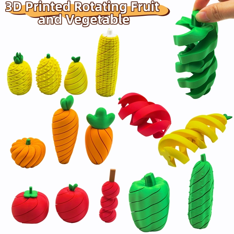 3D Printing Household Items - Серия 3D-печатных игрушек-антистресс в виде фруктов