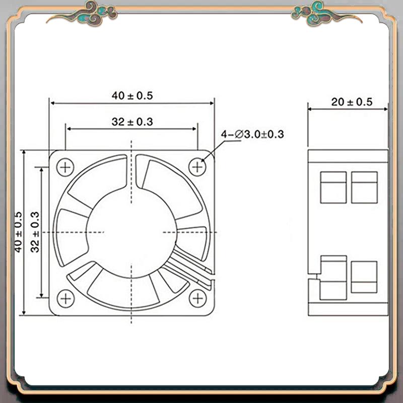 Прочная 3X 3D часть принтера 4 – обзор и цена Cooling Fan 40Mm 3D