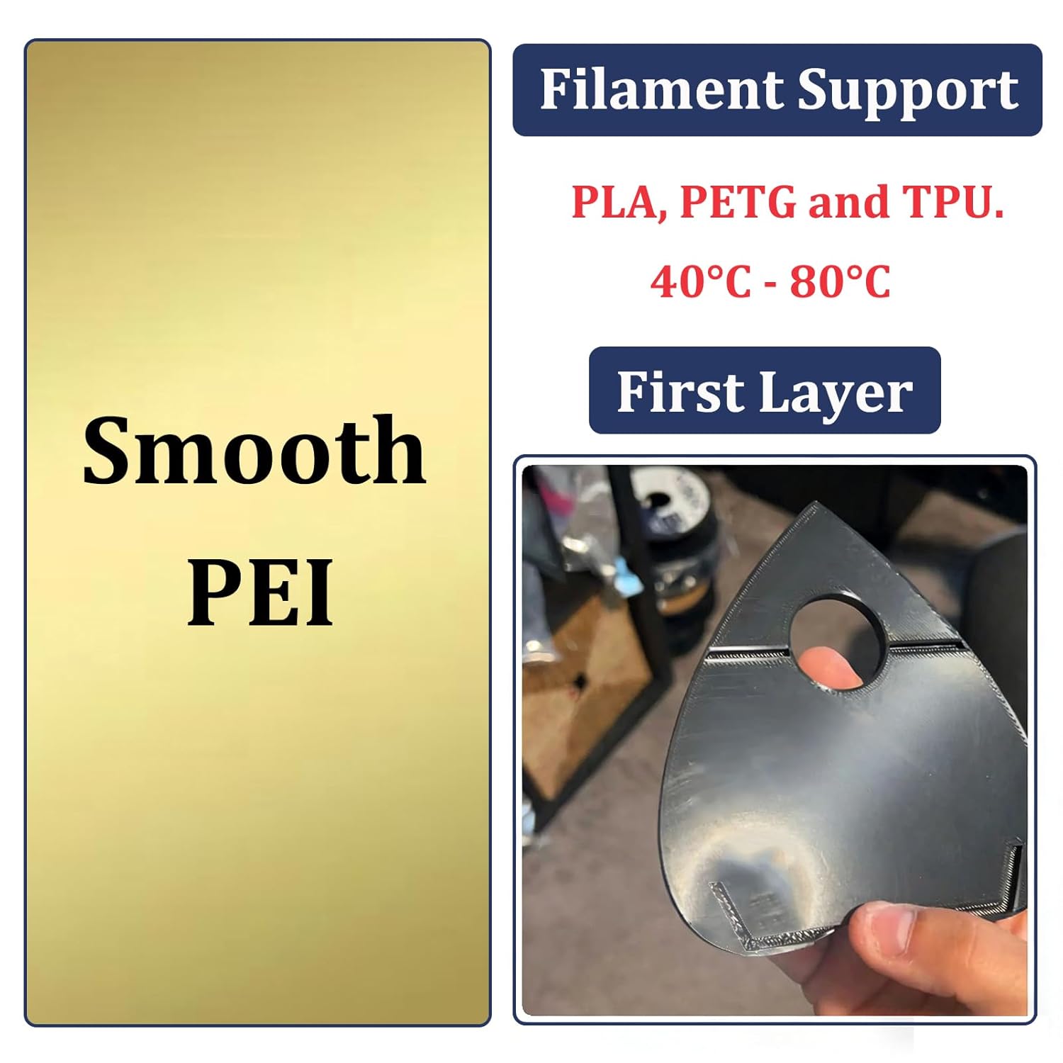 Гладкая текстурированная PEI-п – обзор и цена 3D Printing Bambu Lab