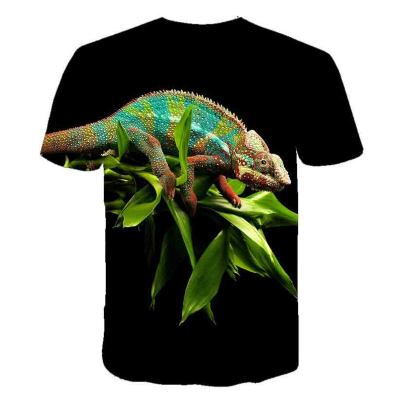 Футболка мужская с 3D-принтом, – обзор и цена 3D Printing Lizard