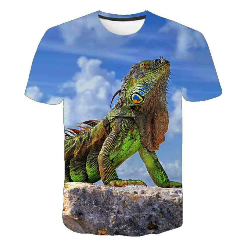Футболка мужская с 3D-принтом, – обзор и цена 3D Printing Lizard