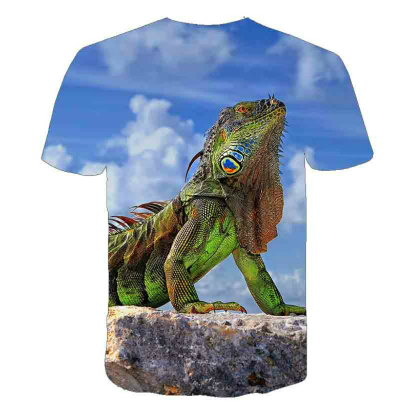 Футболка мужская с 3D-принтом, – обзор и цена 3D Printing Lizard