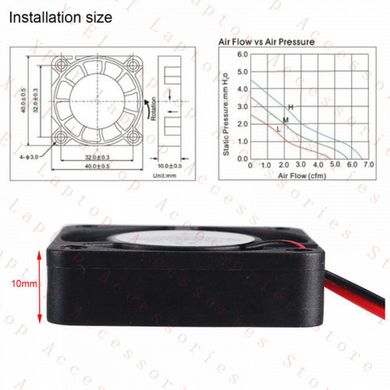 F 4X 12 В ноутбук 3D-принтер D – обзор и цена Cooling Fan 40Mm 3D