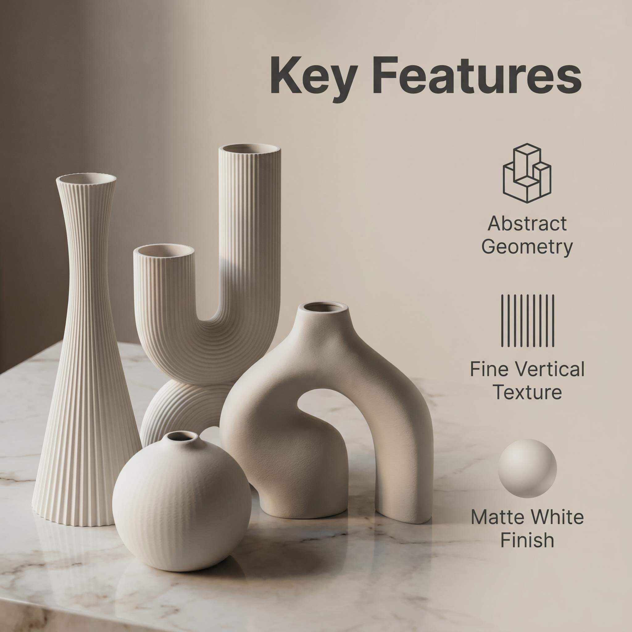 Набор из 4 декоративных ваз в  – обзор и цена 3D Printing Vase
