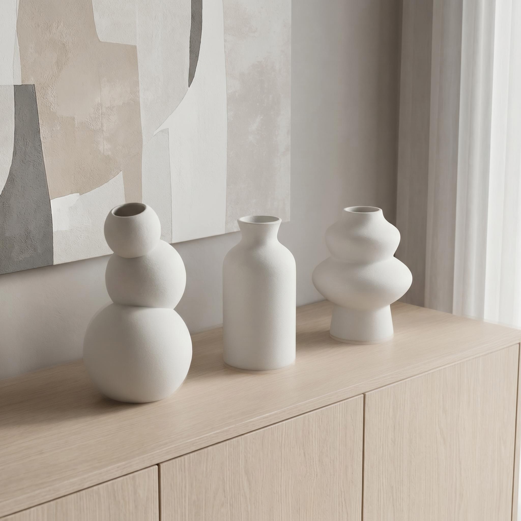 Набор из 3 матовых ваз с 3D-пе – обзор и цена 3D Printing Vase