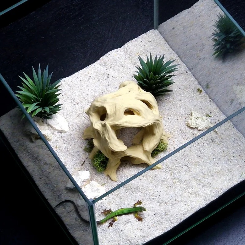 3D-печатное укрытие из коряги  – обзор и цена 3D Printing Lizard
