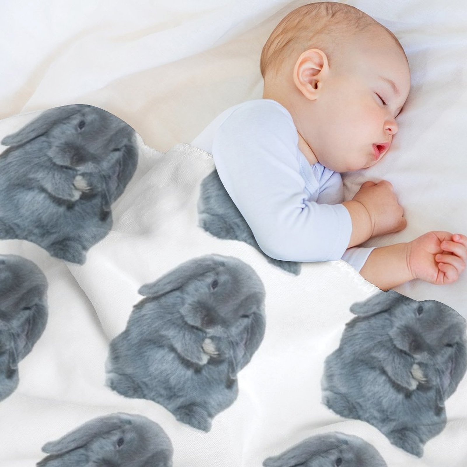 Серое декоративное одеяло с из – обзор и цена 3D Printing Rabbit